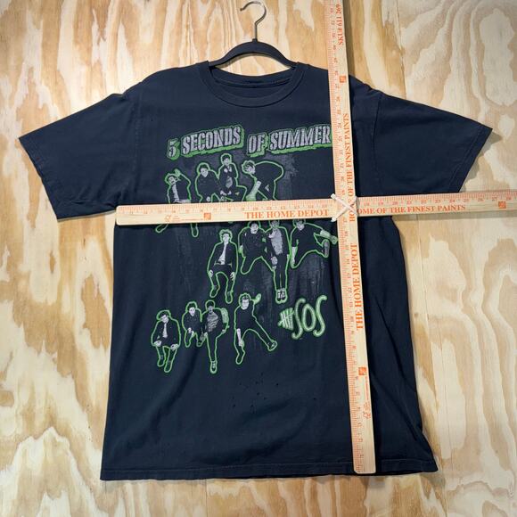 Vintage Y2K 5 SOS 5 seconds of Summer boy band 2000s t-shirt - Picture 4 of 4